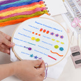 Lystaii Beginners Embroidery Stitch Practice kit, 3 Sets Embroidery Kit for Beginners to Learn 30 Different Stitches for Craft Lover Easy to Follow with Instructions Embroidery Skill Techniques Lystaii