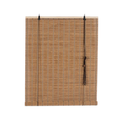 Natural Bamboo Roll-Up Blinds for Light Filtering – 24" W x 72" H Indoor/Outdoor Shades