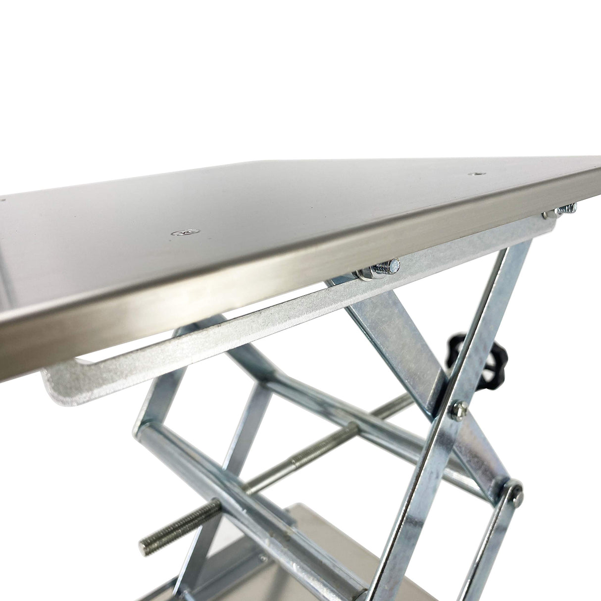 TEXALAN(R) Lab Jack Stainless Steel Lift Table Scissor Jack 12"x12"x18" Max Load 55 lbs/25kg TEXALAN
