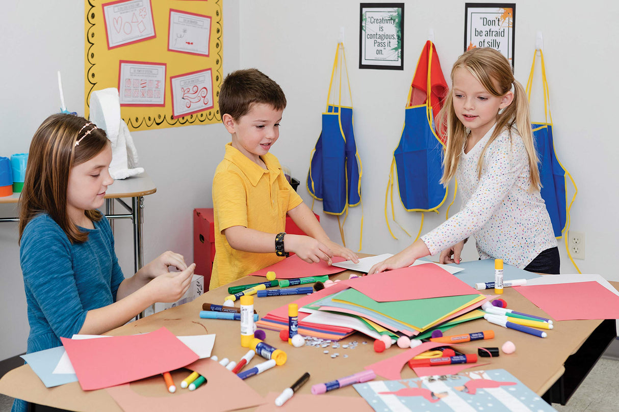 Prang (Formerly SunWorks) Construction Paper, Bright White, 18" x 24", 100 Sheets Prang