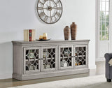 Martin Furniture Felicity 4 Door Console, Gray Martin Furniture