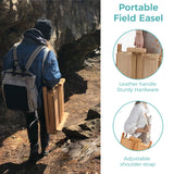 VISWIN French Easel, Hold Canvas up to 34", Beech Wood Adulstable Foldable Studio & Field Sketchbox Easel with Drawer, Palette, Level Instrument & Scale Leg, Portable Tabletop & Floor Painting Easel VISWIN