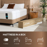 LIKIMIO 12 Inch Twin Mattress, Cool Hybrid Mattress in a Box, Gel Memory Foam, Individual Pocket Springs for Strong Edge Support, Motion Isolation, Pressure Relief, Oeko-TEX & CertiPUR-US, SG Made LIKIMIO