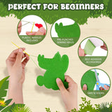 Garma Animal Sewing Kit for Kids - 14 in 1 Kids Sewing Crafts Kit for Beginners - Mini Sewing Kits for Kid 5-8 8-12 - Easy Sew Your Own Felt Animals DIY Craft Set for Boys & Girls Birthday Garma