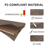 Yaheetech TV Stand for TV up to 65 Inch, 55 Inch Media Console Table with 3-Tier Storage Shelves for Living Room, Entertainment Center with Metal Frame, Taupe Wood Yaheetech