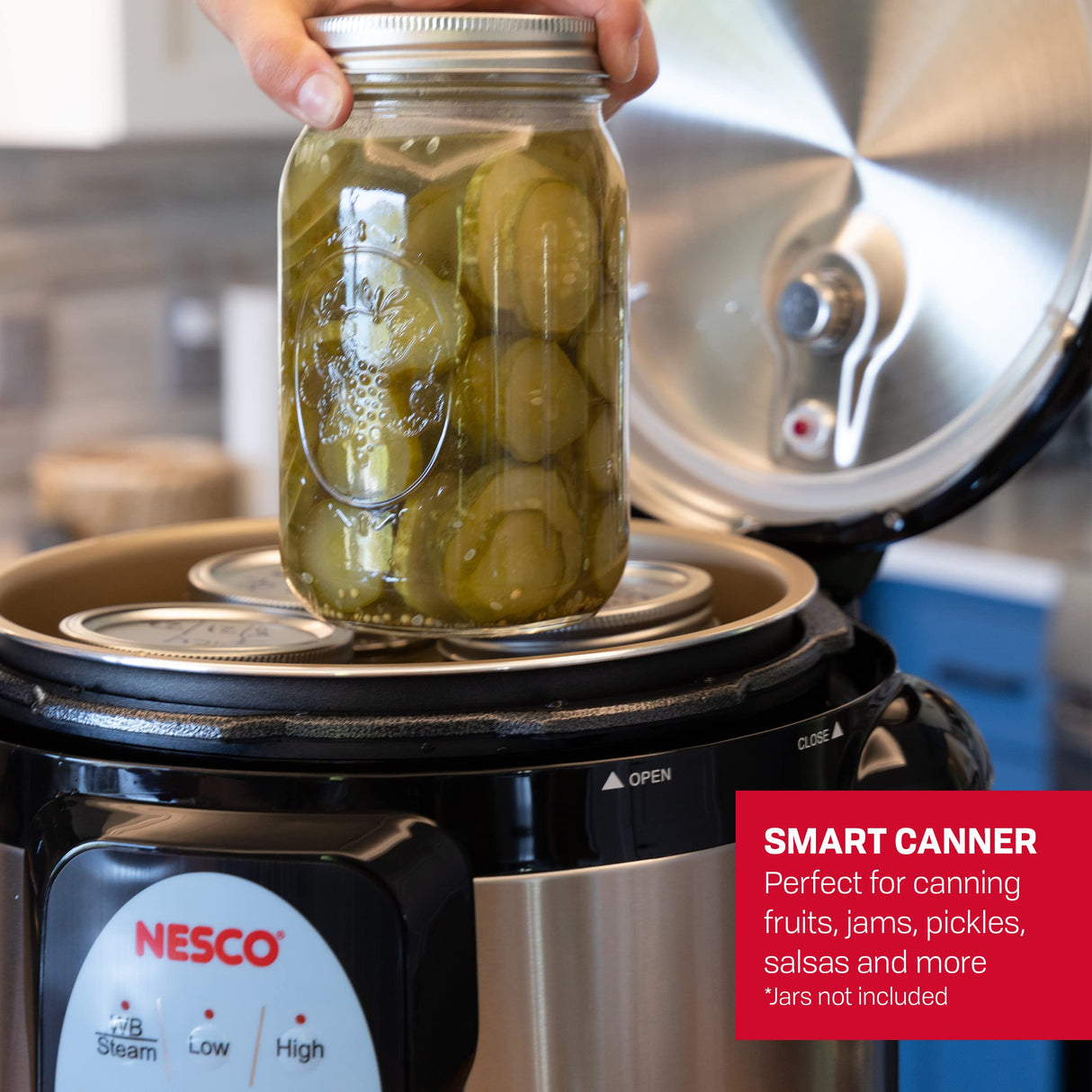 NESCO NPC-9 Smart Electric Pressure Cooker and Canner, 9.5 Quart, Stainless Steel Nesco