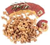 Zuluf 100 Small Olive Wood Comfort Crosses from Bethlehem Israel | Pocket Holding Crosses | Comes With 100 Holy Land Certificates 6cm / 2.5 Inch Each Cross - CRS301 Zuluf