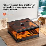 ATOMSTACK A24 PRO 24W (Basic), with Laser Engraver & B3 Enclosure & F4 Honeycomb Laser Bed, 600mm/s,24W Output Power Laser Cutter, for Wood Metal Acrylic Craft ATOMSTACK