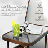 Outsunny 2 Person Outdoor Glider Bench, Patio Swing Glider Chair Loveseat with Breathable Mesh, Table, Steel Frame for Garden, Backyard, Porch, Cream White Outsunny