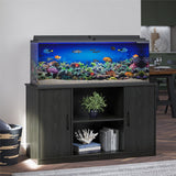 Ollie & Hutch Dory 55 Gallon Aquarium or Terrarium Tank Stand, Black Oak Ollie & Hutch