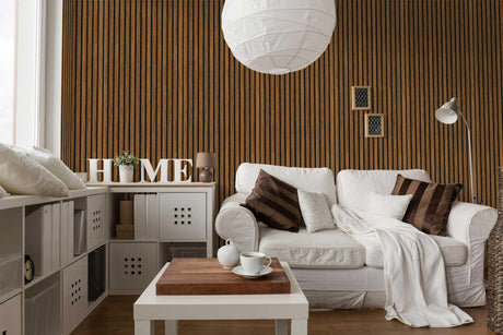 Luxdecor Acoustic Wood Slat Wall Panels for Wall 2pack Wood Slat Panels for Wall 47.2”x23.6” Wooden Acoustic Venner Panels 3D, Fluted Wall Slat Panels 0.82”in Luxdecor