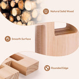 Woodtoe Wooden Building Blocks Set for Kids, 24 PCS Rainbow Gem Cubes Stacking Blocks - 2 Wood House, Montessori Stacking Toy for Toddlers, Educational STEM Birthday Toy for Boys Girls 3-6 Woodtoe