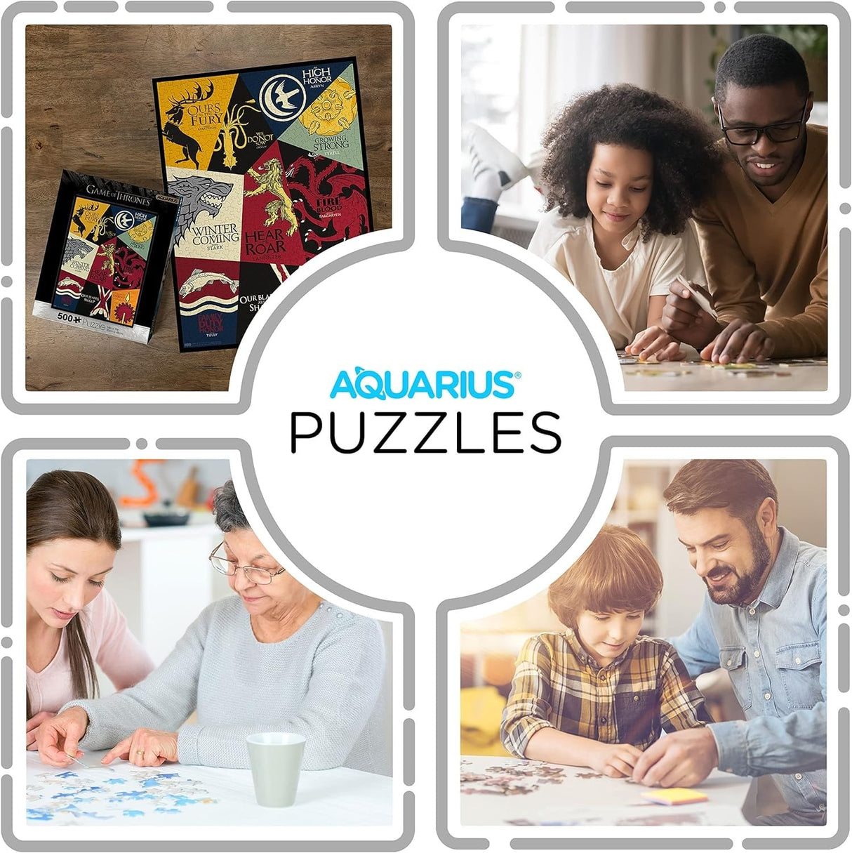 AQUARIUS - Games Of Thrones Mottos 500 Piece Jigsaw Puzzle AQUARIUS