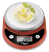 Ozeri Pronto Digital Multifunction Kitchen and Food Scale,Burnt Ochre Ozeri
