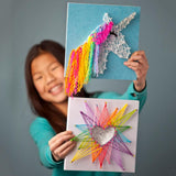Craft-tastic String Art, Unicorn – Arts and Crafts Kit for Kids, Art Supplies, Craft Kit Makes 2 Large String Art Canvases, Easy-to-Follow Instruction, Everything Included Craft-tastic