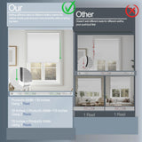 BERISSA Custom Cellular Shades Cordless, Blackout Cellular Window Blinds, Pull Down Blackout Blinds Honeycomb Indoor Windows Shades for Home Office Bedroom, Easy to Install, White BERISSA