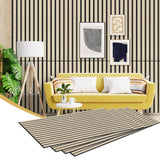 RITOLLO Wood Slat Wall Panel | 4 Pcs Soundproof Wall Panels 48" x 24.5" Wood Wall Panels 3D Sound Dampening Panels Wall Decoration - Oak RITOLLO