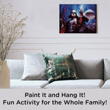 AQUARIUS Star Wars Darth Vader Art by Numbers Painting Kit (16 x 20 Stretched Canvas) 24 Paints, 3 Paint Brushes, Ready to Hang, Officially Licensed Star Wars Mandaalorian Collectible - 16x20 in AQUARIUS