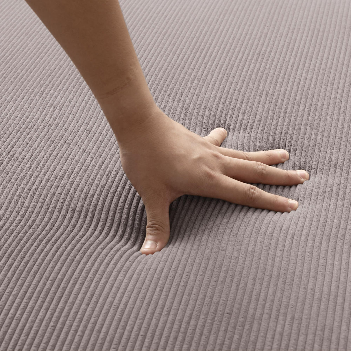 JACH 86.62" Modular Sectional Couch, Huge Plus Love Seat Sofa, Modern Comfy Corduroy Couches, Sofa Furniture for Living Room, Office, Apartment, Brown JACH