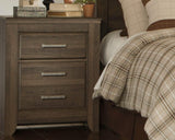 Signature Design by Ashley Juararo Rustic 2 Drawer Nightstand, 29.21" Tall, Dark Brown Signature Design by Ashley