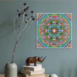 AiYuanzsh Special Shape Diamond Painting Set for Adults, Mandala 5D Partial Drilling Diamond Art Set for Beginners, Paint Gem Art Painting Crafts with Diamonds 30x30cm AiYuanzsh
