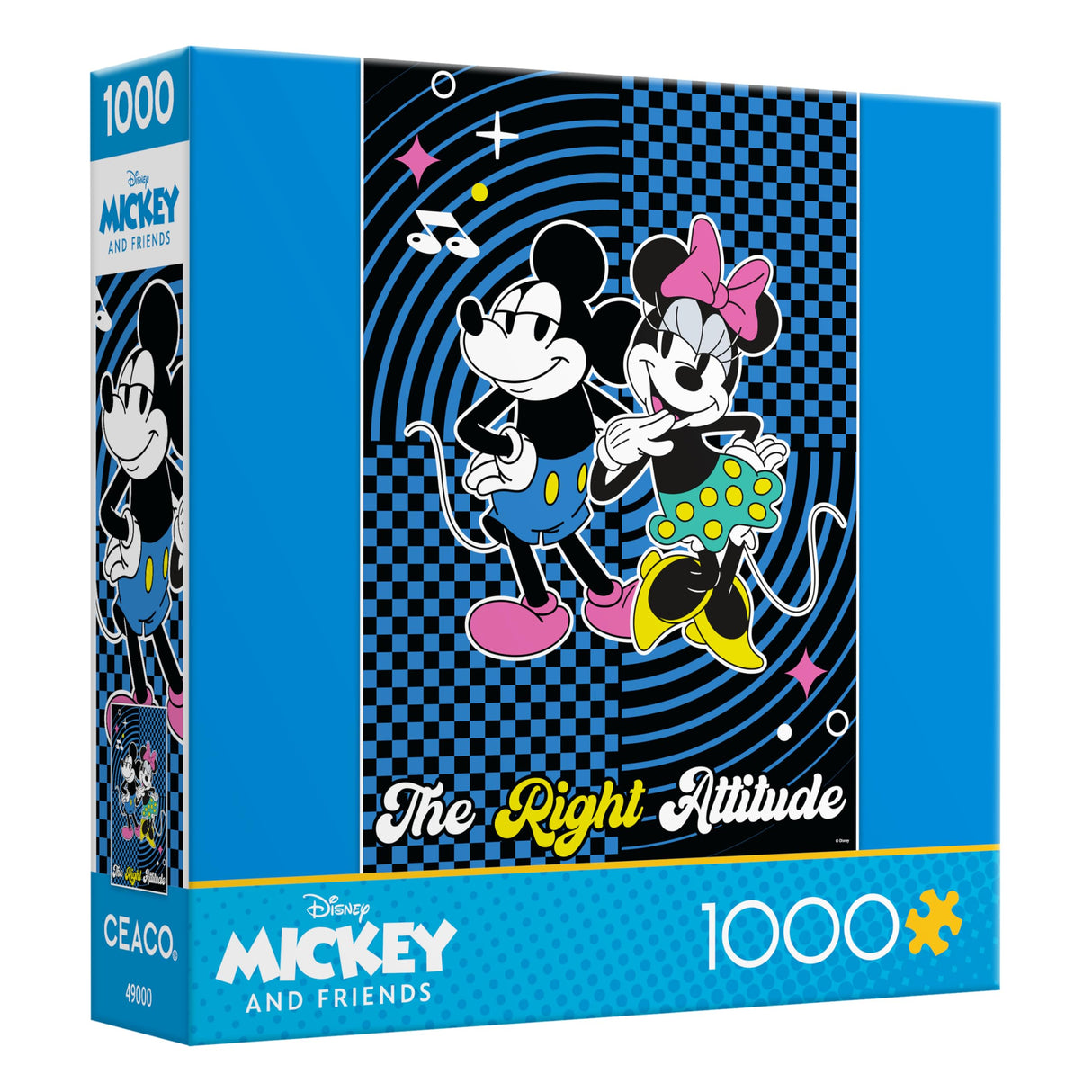 Ceaco - Disney - Mickey and Friends - The Right Attitude - 1000 Piece Jigsaw Puzzle Ceaco