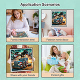 PFFNGPEN Truck Diamond Painting Kits for Adults, 5D DIY American Flag Diamond Art Kits for Beginners, Full Drill Round Diamond Art for Home Wall Decor, Eagle, 12x12 inch PFFNGPEN