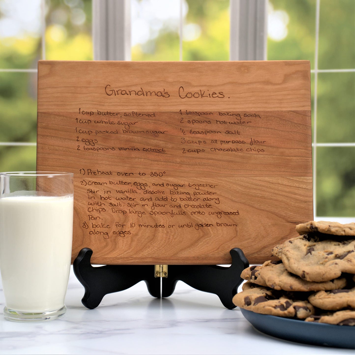 Blue Ridge Mountain Gifts Personalized Laser Engraved Recipe Cutting Board - Wood Cutting Board - Custom Gift for Dad - Great as Wedding Gifts, - WoodArtSupply