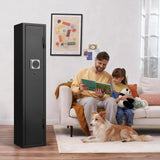 SHICHI 2-3 Gun Safe for Rifles and Pistols, Long Gun Cabinet for Shotgun, Electronic Rifle Safes for Home, Gun Cabinet with Removable Shelf, Dual Alarm & Mute, Quick Access Gun Locker SHICHI