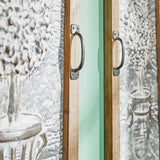 Deco 79 Metal Tree Home Wall Decor Relief Wall Sculpture with Louvered Design, Set of 2 Wall Art 15"W, 52"H, Brown Deco 79