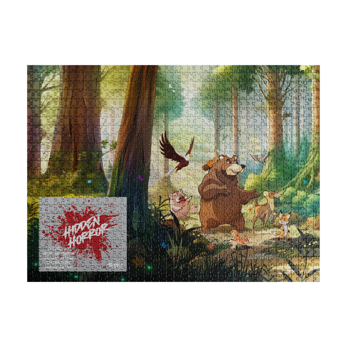 Twisted Puzzles - Hidden Horror Series: The Forest Friends, 1000 Piece Adult Jigsaw Puzzle, Halloween Puzzle, A Scare for Those Who Dare Twisted Puzzles