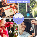 Modacraft Sublimation Keychain Blanks, 80Pcs Sublimation Keychain Making Kit with Square Heat Transfer Blanks, Tassels, Keychain Rings, Jump Rings for Keychain Project Thanksgiving Christmas Gift Modacraft