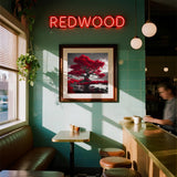 5D Diamond Art Kits for Adults Beginners,Red Leaf Tree DIY Full Round Drill Diamond Painting Kits,Scenery Paint by Diamonds Dots Gem Art Easy,Home Wall Decor 14X14 Inch Acelii