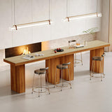 Tribesigns Long Bar Table, Counter Height Pub Table Home Bar Unit for Kitchen Dining Room Tribesigns