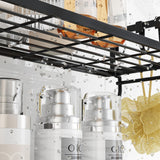 Kitstorack 2-Tier Over Toilet Storage, Easy to Install without Drilling or Screwing, Suitable for Bathroom Organizers and Storage, Over the Toilet Shelf as Space Savers Kitstorack