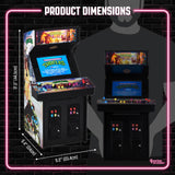Numskull Quarter Arcades Teenage Mutant Ninja Turtles Collector's Edition Mini Arcade - 1/4 Scale Authentic Wooden Replica, Original ROM, Rechargeable Battery & 3W Speakers for Retro Enthusiasts quarter arcades