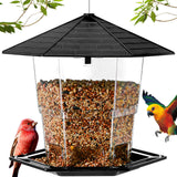 Jealoeur Bird Feeders for Outdoors Hanging Bird Feeder Wild Bird Seed, Black Jealoeur