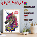 Wooden Jigsaw Puzzle for Adults,Unique Unicorn Animals Shaped Magic Jigsaw Puzzle Pieces Best Gift for Adults,Can be Used as a Cool Mouse Pad,157pcs,(11×7.5 inches) Large… TYRNDINNO
