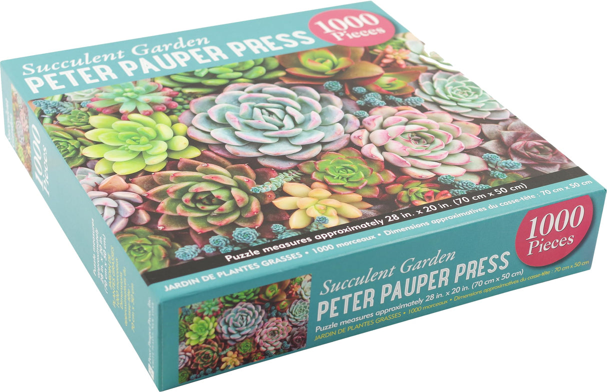 PETER PAUPER PRESS Succulent Garden 1000 Piece Jigsaw Puzzle PETER PAUPER PRESS