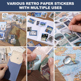 Auguro World Travel Scrapbook Kit A6 Grid Notebook Stationery Junk Journal Kit Scrapbooking Supplies Kit Craft DIY Gift for Adult Teen Girl Auguro
