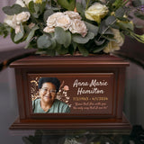 Personalized Solid Wood Human Urns for Ashes 250lbs, Custom Urn Box for Human Ashes, Large Burial and Cremation Urns for Ashes, Cherry Wood Color (Design 6) Basic Fundamentals