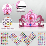 AHIER 23-Piece Foam Crown Set - Princess Tiaras & DIY Party Crowns with Diamond Sticker AHIER