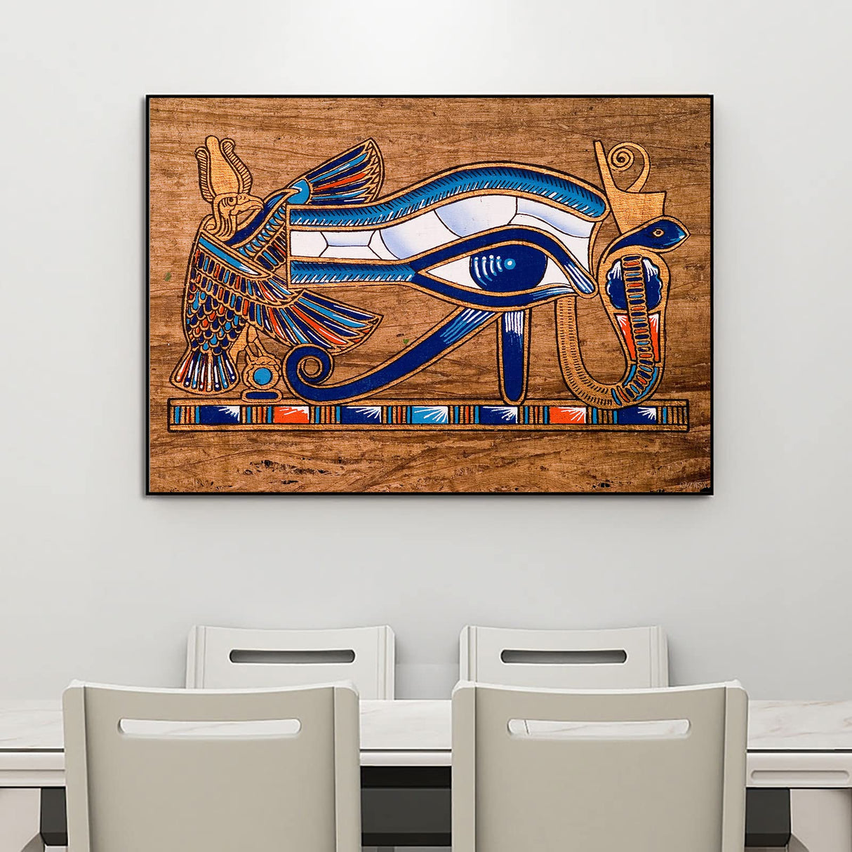 QAZWSX Ancient Egypt Eye of Horus 5D DIY Diamond Art Painting Kits Full Drill Round Rhinestone Diamond Embroidery Cross Stitch Painting Craft Canvas Wall Decor 30x40 cm QAZWSX