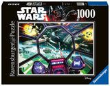 Ravensburger Star Wars: TIE Fighter Cockpit 1000 Piece Jigsaw Puzzle for Adults - 16920 - Every Piece is Unique, Softclick Technology Means Pieces Fit Together Perfectly Ravensburger