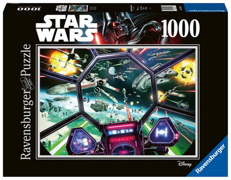 Ravensburger Star Wars: TIE Fighter Cockpit 1000 Piece Jigsaw Puzzle for Adults - 16920 - Every Piece is Unique, Softclick Technology Means Pieces Fit Together Perfectly Ravensburger
