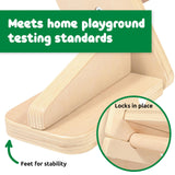 SPARK & WOW Activity Gym - 3-Piece Indoor Climber - Solid Wood - Gross Motor Activities for Infants and Toddlers SPARK & WOW