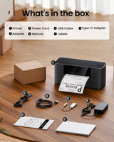 Itari Bluetooth Thermal Shipping Label Printer, 245-BT Wireless Label Printer 4x6, Desktop Label Printers for Small Business & Shipping Packages, Support iOS, Android, Windows, Amazon, Shopify, USPS Itari