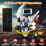 VOPOGLNE 5 in 1 STEM Robot Building Kit, APP & Remote Control Screen Building Toys, Eye Coding Robots Rechargeable, 620Pcs DIY Super Warriors for Kids Learning, Boys Girls Birthday Gifts VOPOGLNE