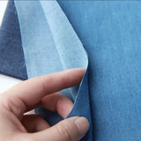 50 × 35cm Pre-Cut Lightweight Thin Denim Cotton Fabric, Doll Clothes Fabric, for Doll Jeans Dresses Jackets, Sewing Supplies, in 4 Colors, Pre-Cut to 19.68 × 13.77 inches Peachcor
