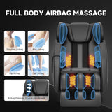 SMAGREHO 2025 Massage Chair Recliner,Lower Back with Calf Heating,Full Body Airbag Massage,One Touch Zero Gravity,Foot Roller and Bluetooth,Apply Home and Office,Black SMAGREHO